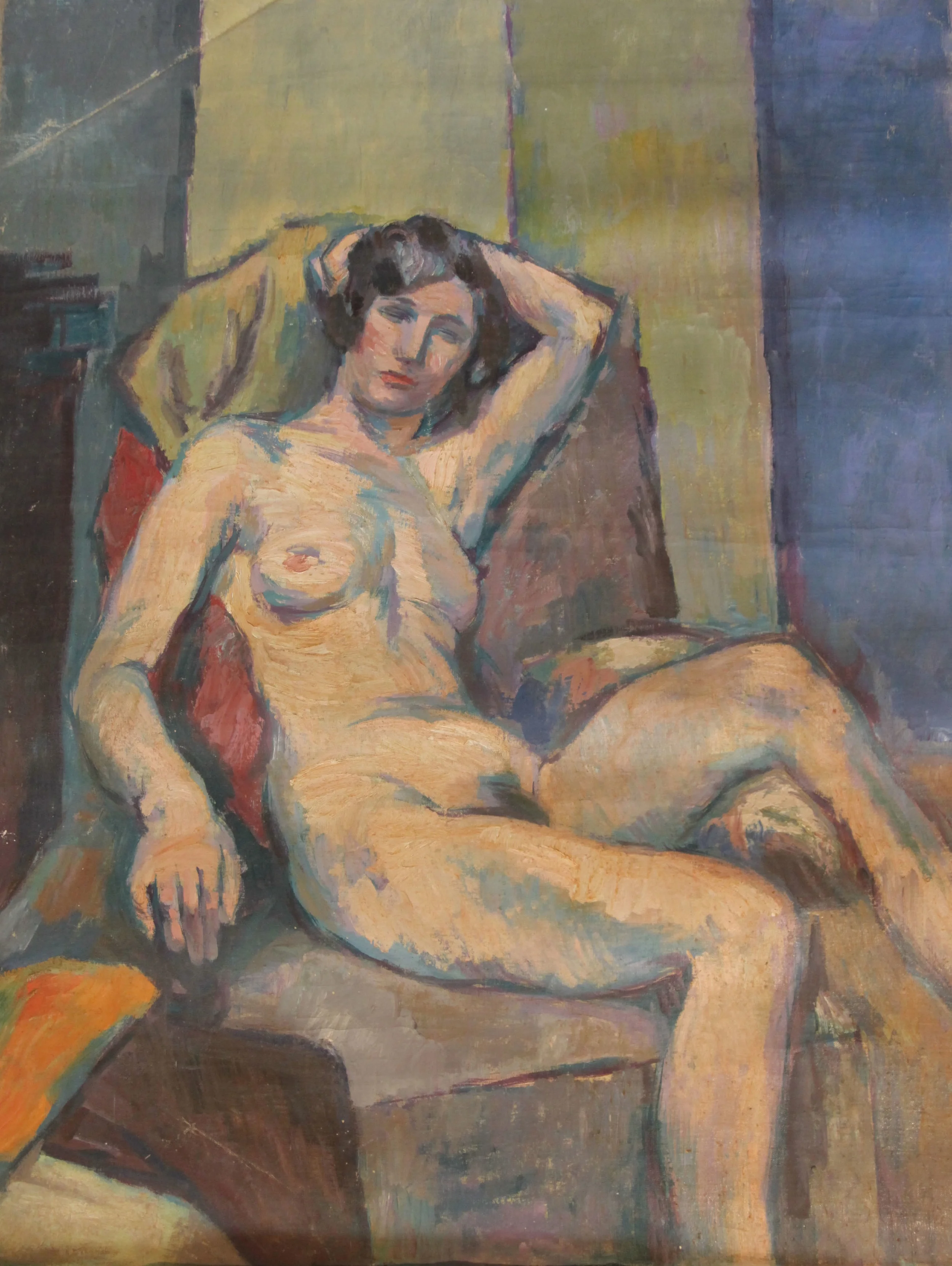 NAKED WOMAN IN CHAIR