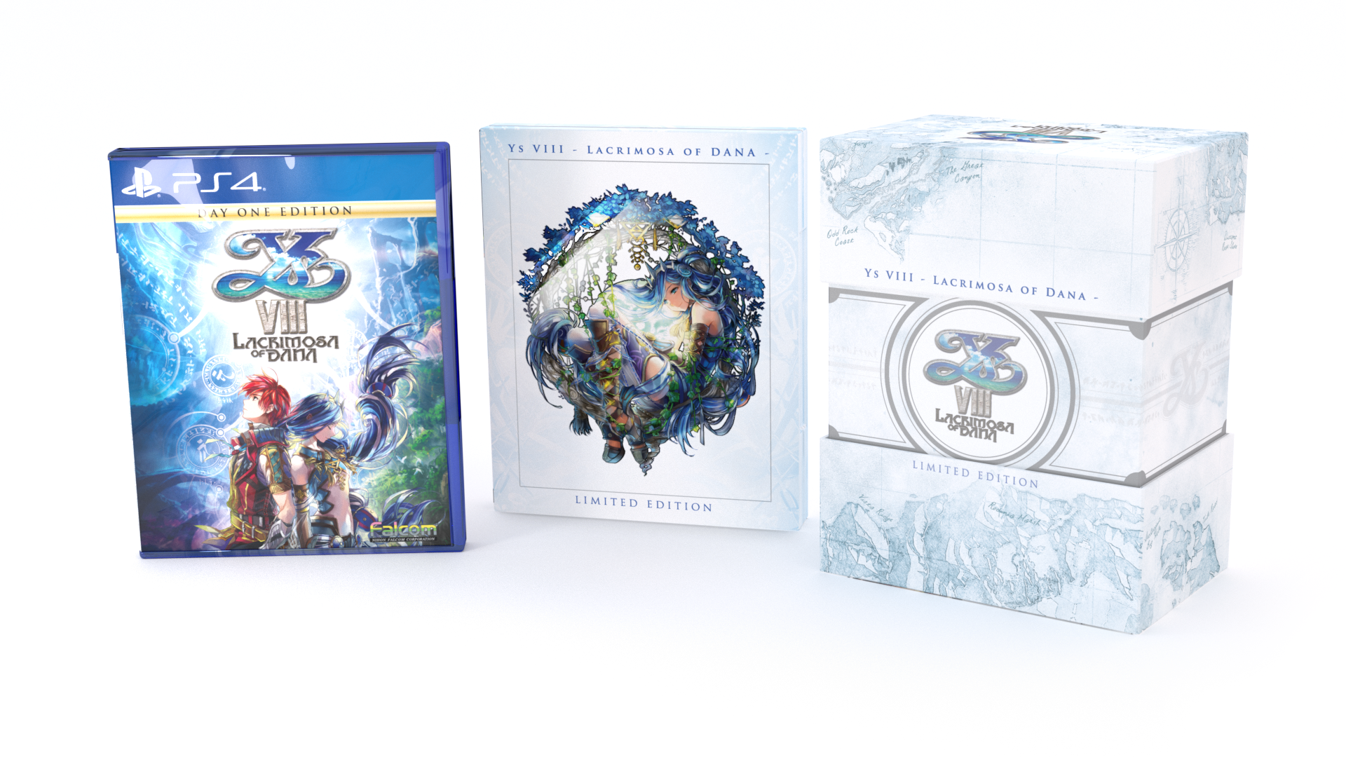 Above: The standard PS4 game box next to the Steelbook and collector's box