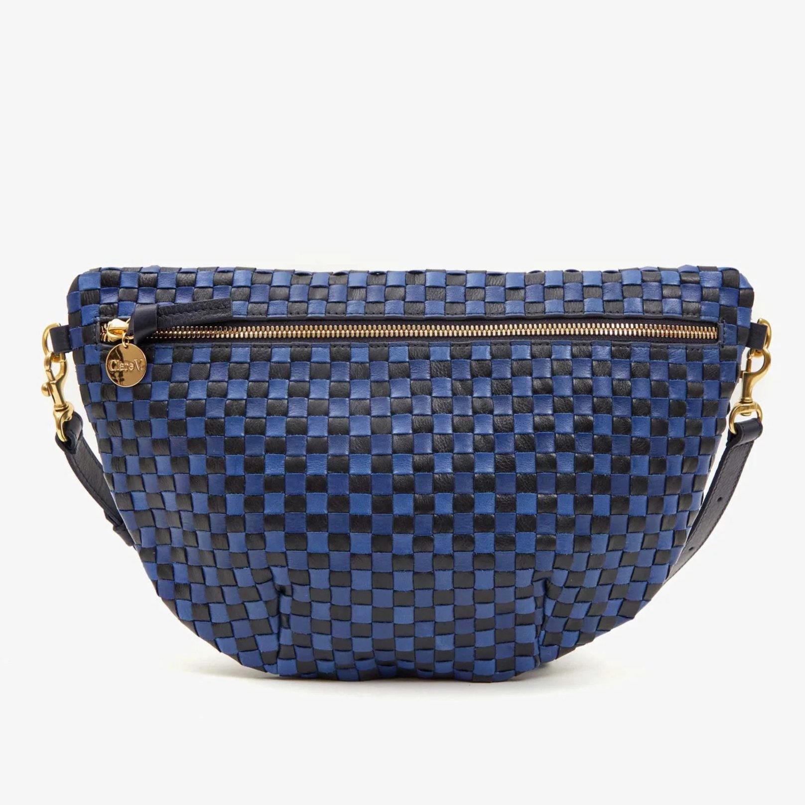 Clare_V_Grande_Fanny_Dark_Blue_Checker_1.jpg