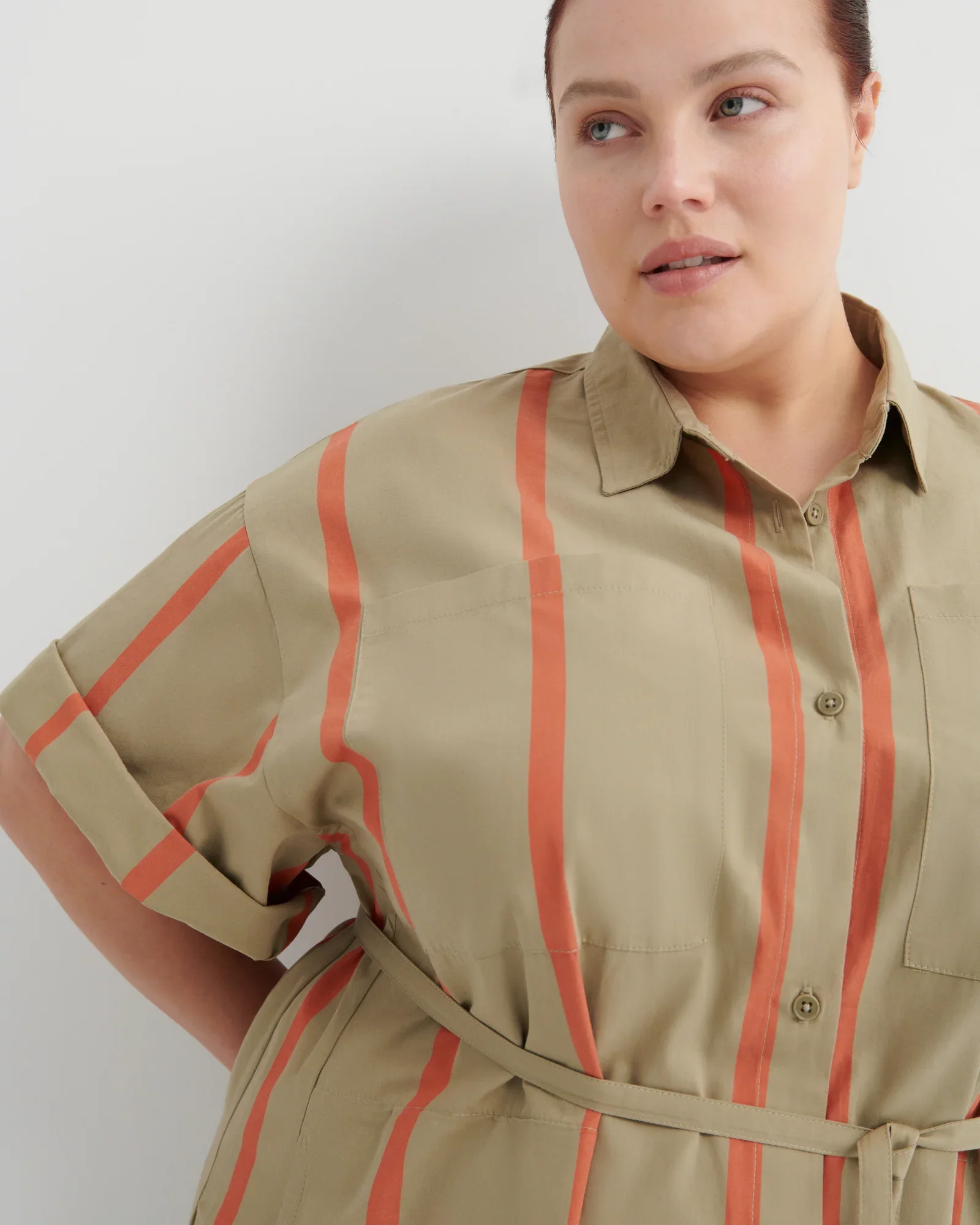 Kowtow_Balance_Dress_Nastutium_Stripe_Brown_Khaki_Orange_7.webp