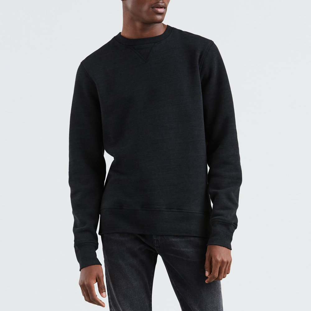 Levi's Made & Crafted Crewneck Sweatshirt in Caviar Heather — Aggregate  Supply