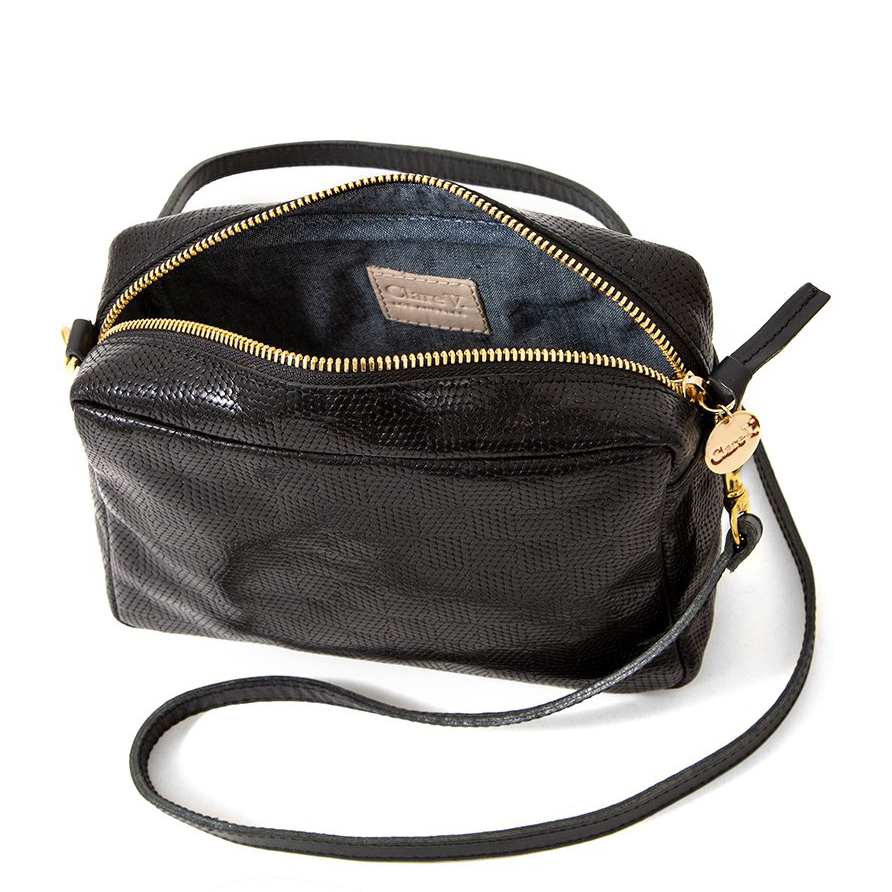 Black Lizard Midi Sac by Clare V. for $20