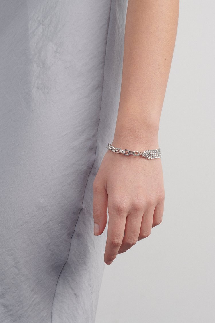 Justine Clenquet Shanon Bracelet in Palladium — Aggregate Supply