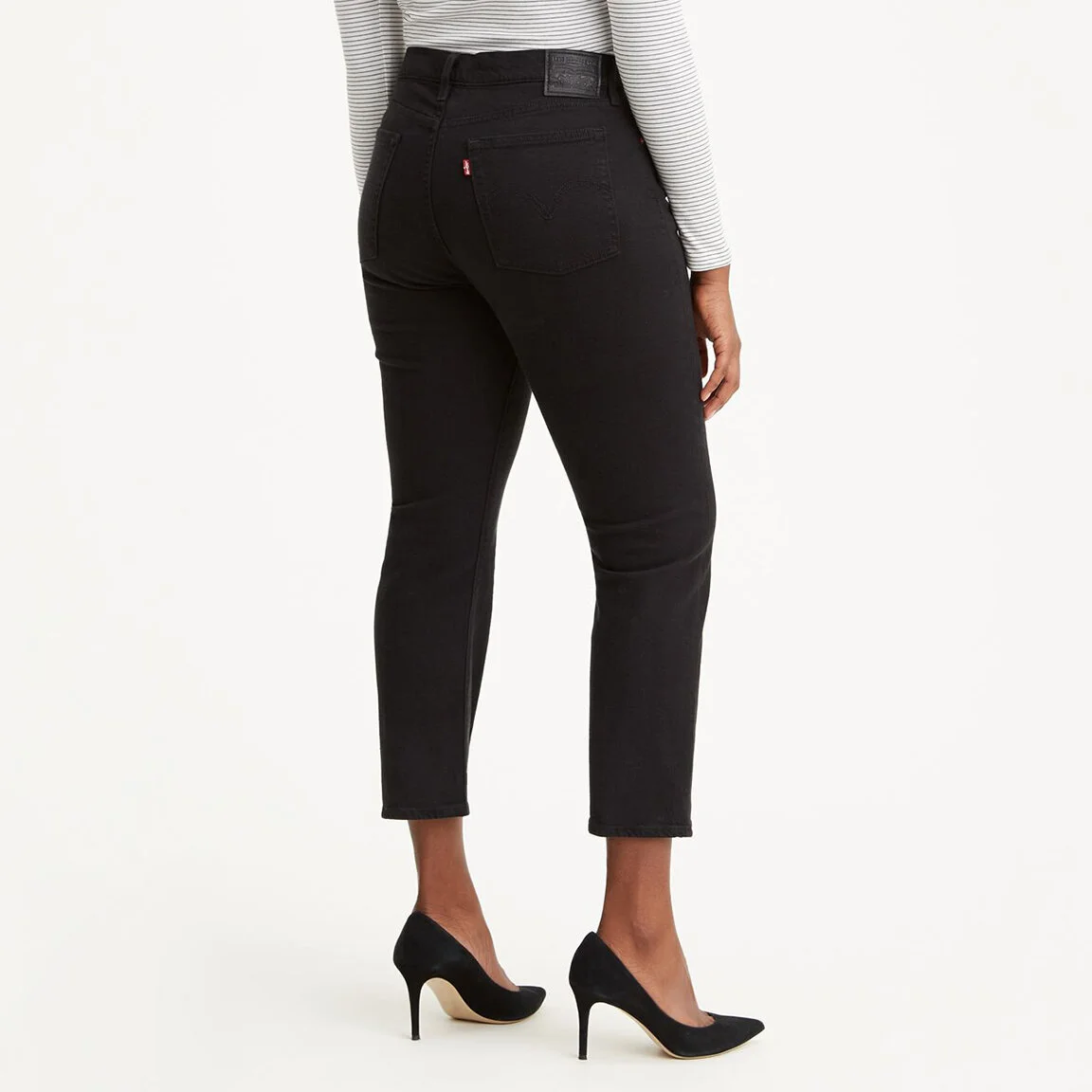 levi's black wedgie skinny jeans