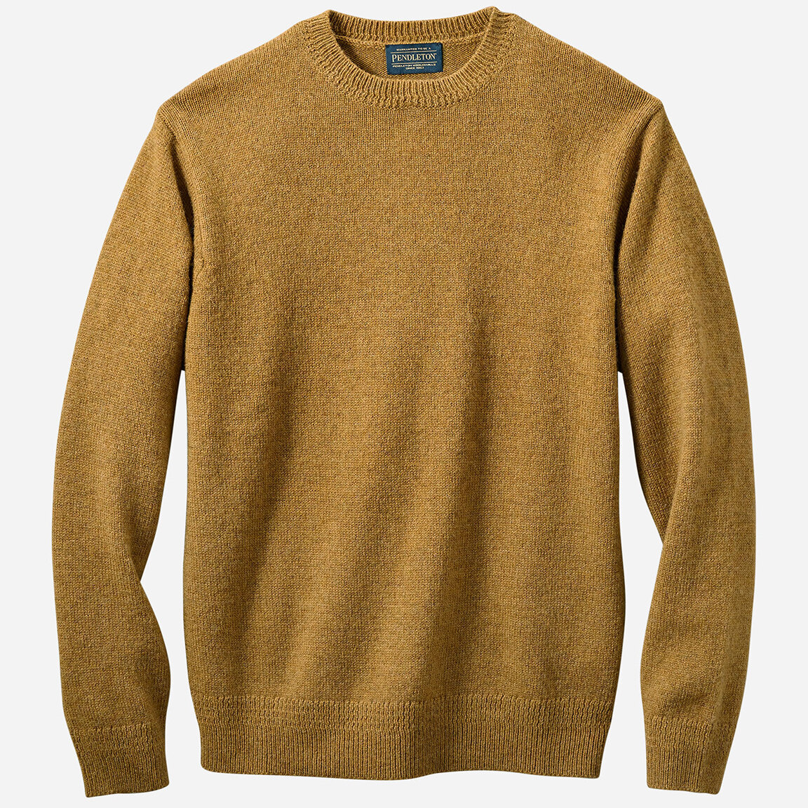 Pendleton Shetland Washable Wool Crewneck Sweater Cumin — Aggregate Supply
