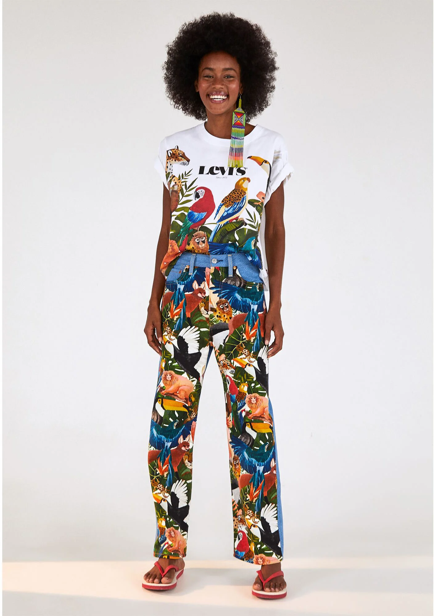 Levi's x Farm Rio Ribcage Crop Canopy 