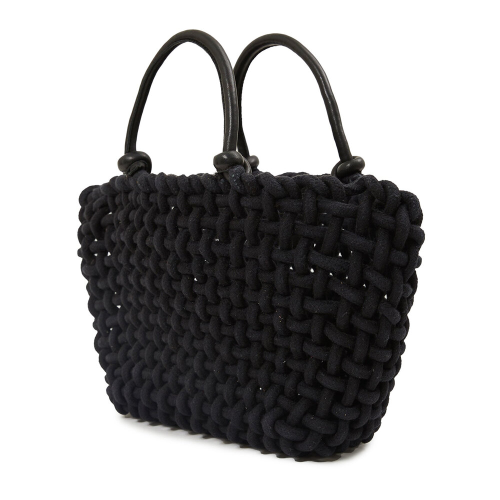 Clare V. Sandy Knotted Tote in Black — Aggregate Supply