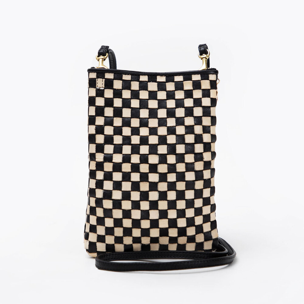 Clare V. Annie Tote Black & Cream Stripe — Aggregate Supply