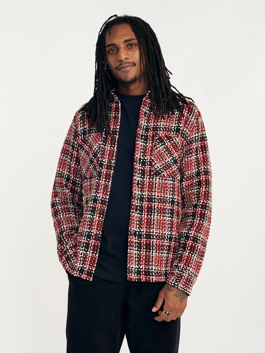 Red and black overshirt Clearance