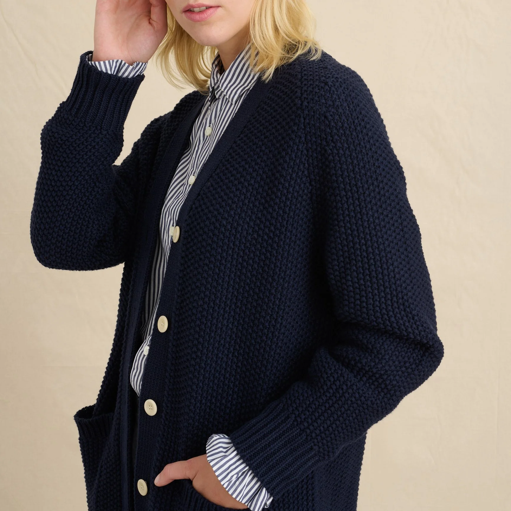 Alex Mill Romy Long Cardigan Navy 