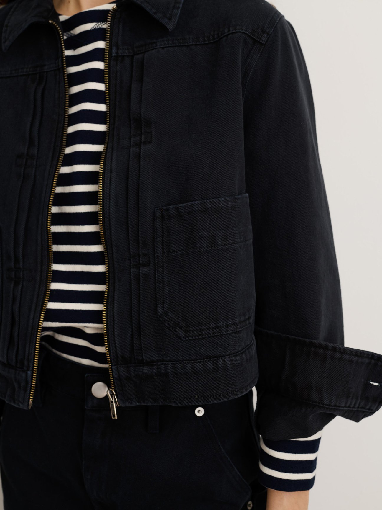Alex Mill Shrunken Zip Jacket Recycled 