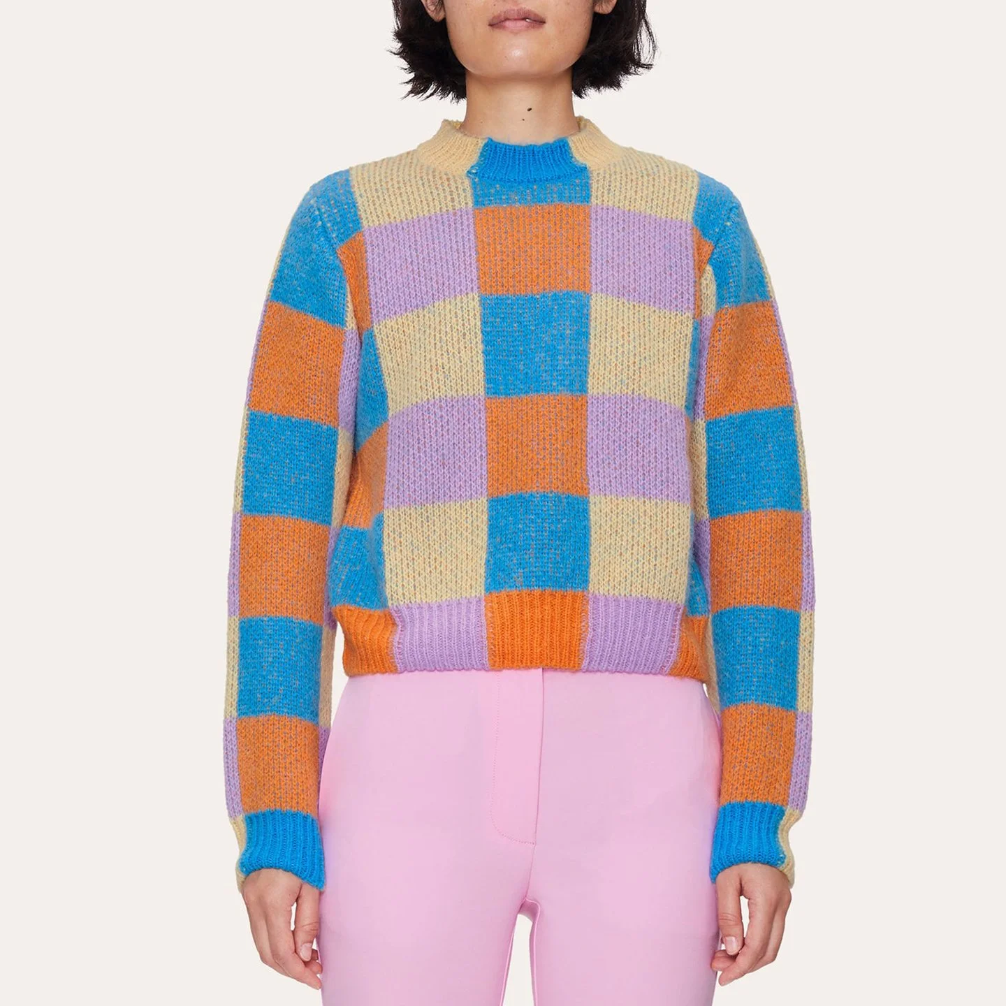Stine Goya Zinnie Sweater Multi Checks 