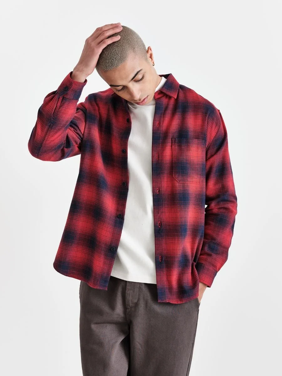 Wax_London_Oz_Shirt_Leyton_Ombre_Plaid_Check_Red_Navy_Blue_3.jpeg