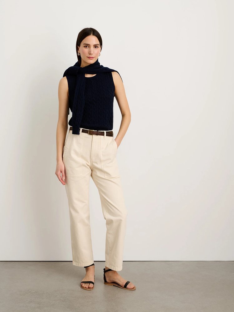 Alex Mill Neil Utility Pants Ecru Herringbone — Aggregate Supply