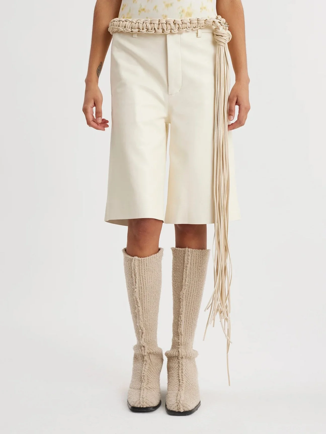 Holzweiler_Celest_Shorts_White_Faux_Leather_2.jpeg