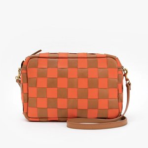 Clare V, Bags, Clare V Marisol In Navy Red Woven Checker