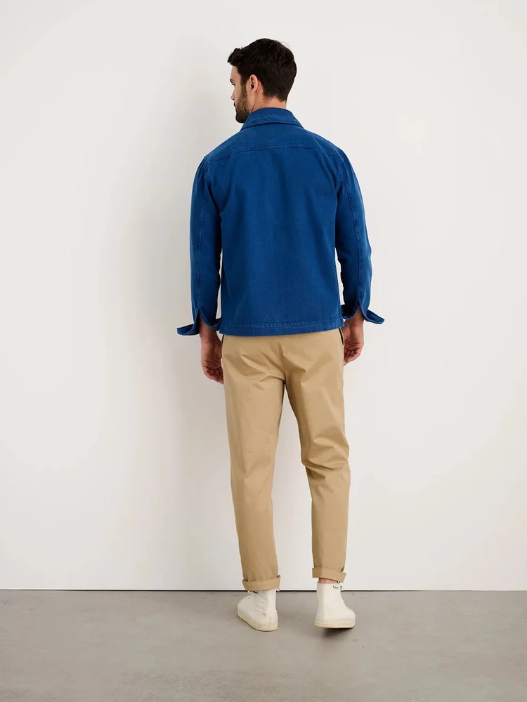 Alex Mill Garment Dyed Work Jacket Recycled Denim French