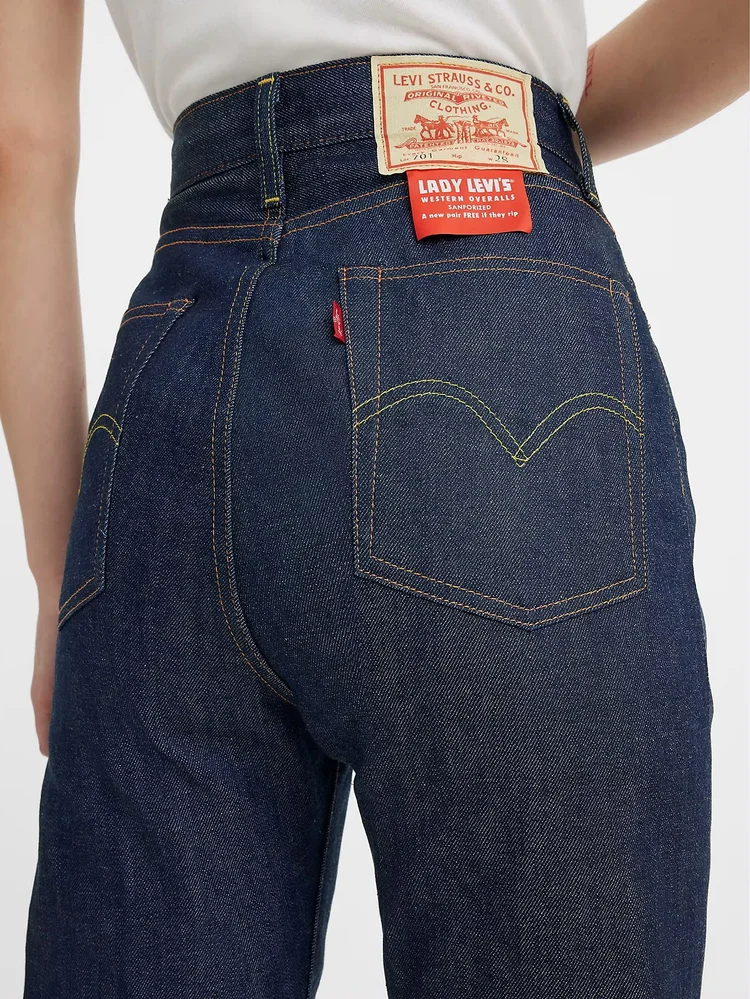 Levi's Vintage 1950's 701 Selvedge Denim Dark Indigo — Aggregate Supply