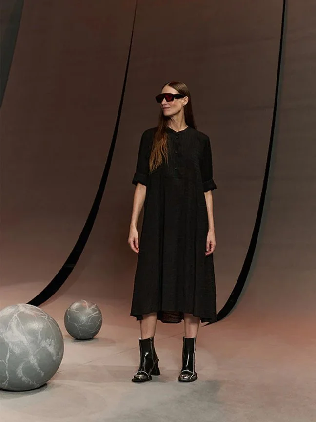 Henrik Vibskov Low Pulse Dress Black — Aggregate Supply