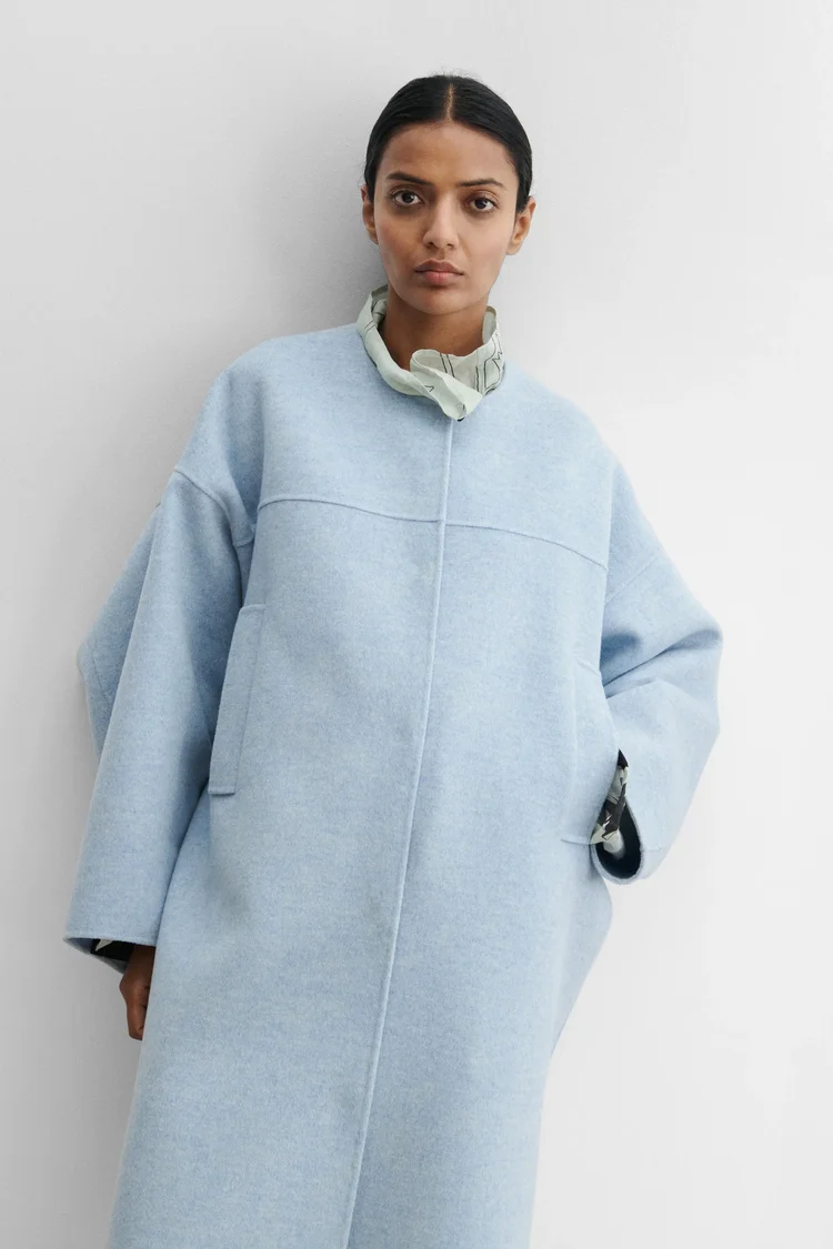 Rachel Comey Glint Coat Light Blue — Aggregate Supply