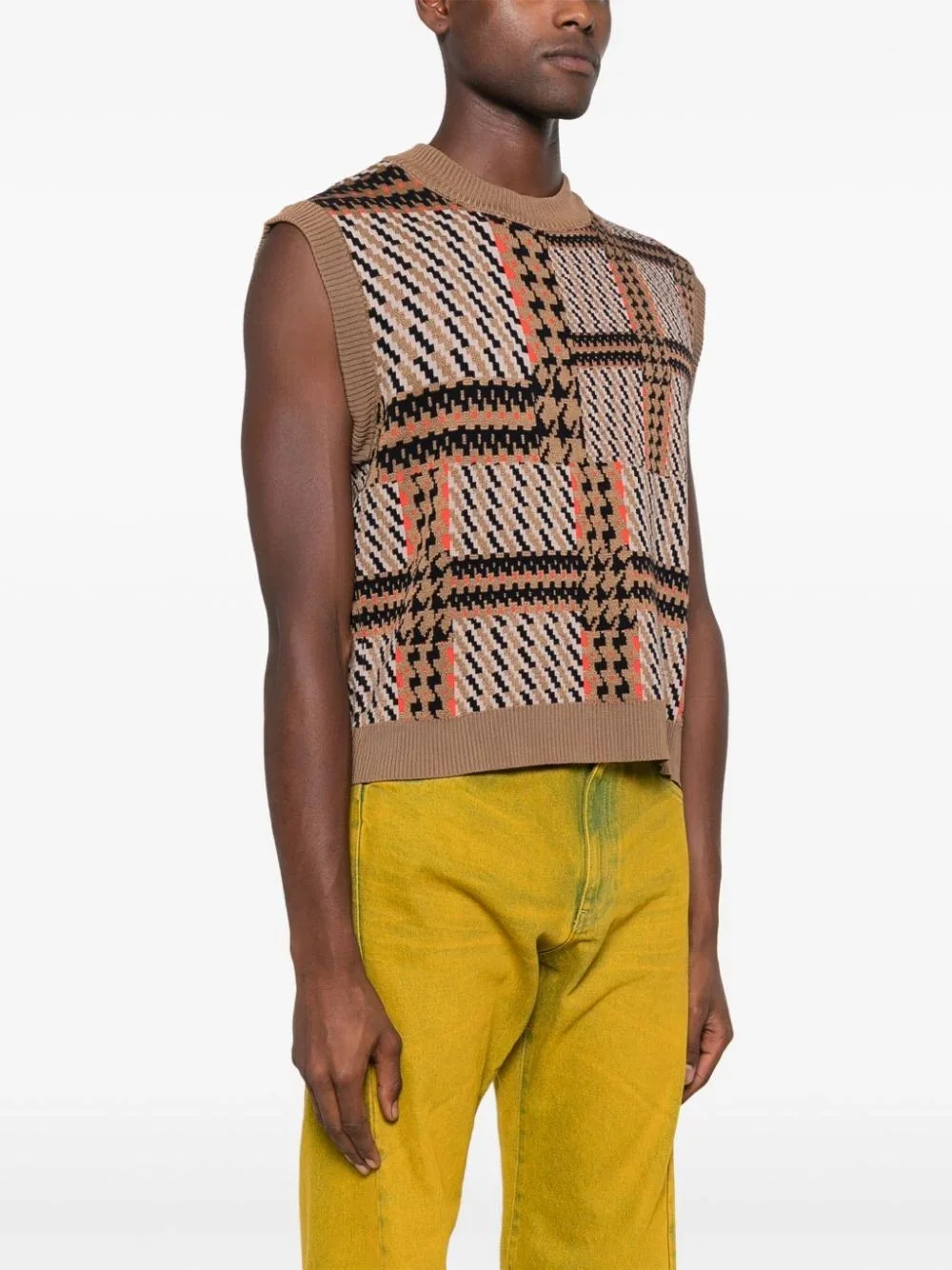 Henrik_Vibskov_Dusk_Knitted_Vest_Orange_Mixed_Checks_6.jpeg