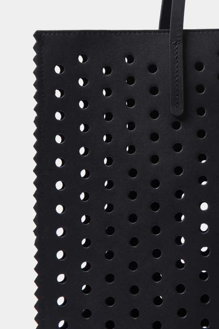 レイチェルコーミー/メッシュバック Rachel Comey Ro Tote Black Punch Vachetta — Aggregate Supply