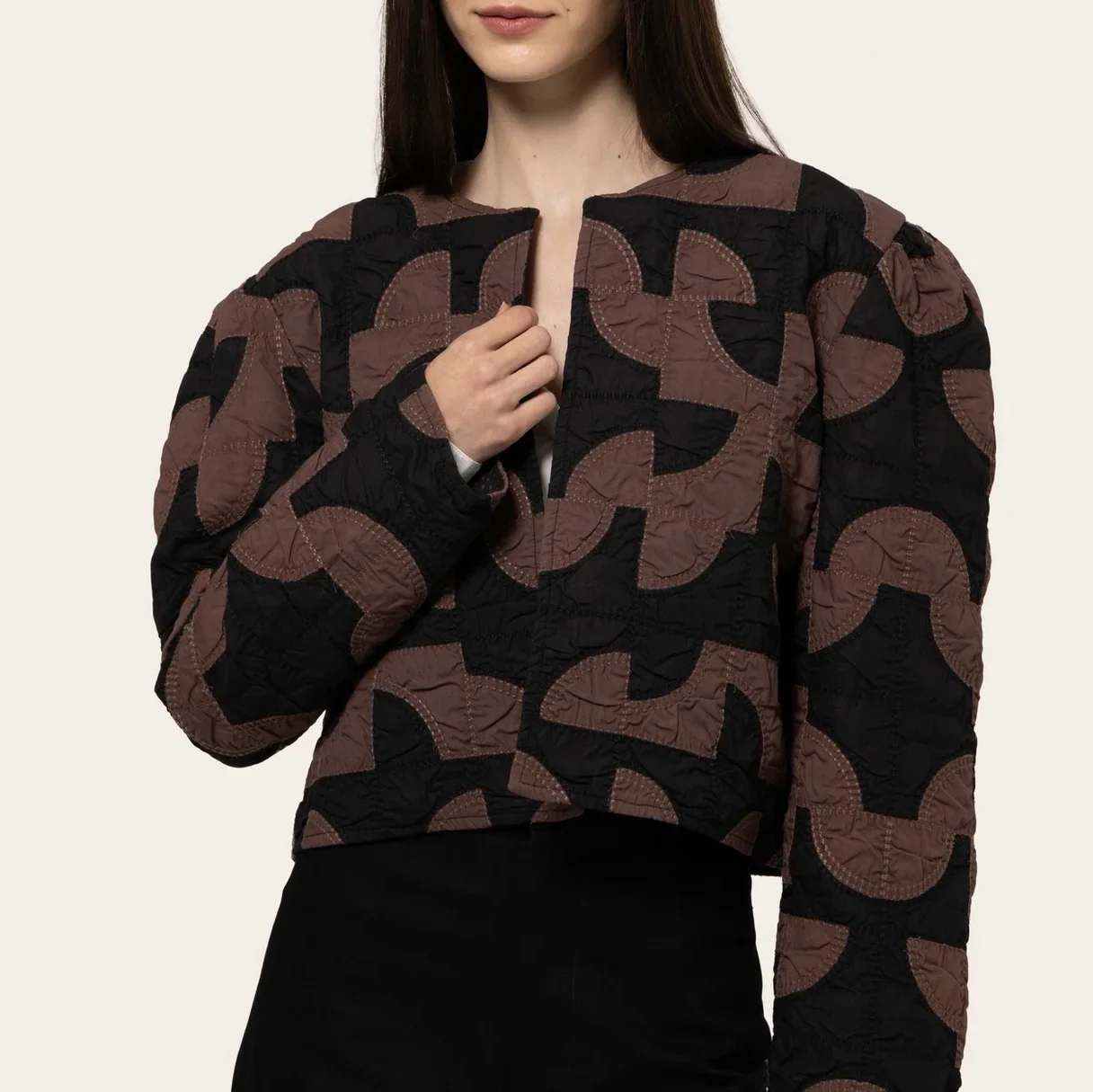Bel_Kazan_Gloria_Quilted_Jacket_Brown_Black_Geometric_2a.webp