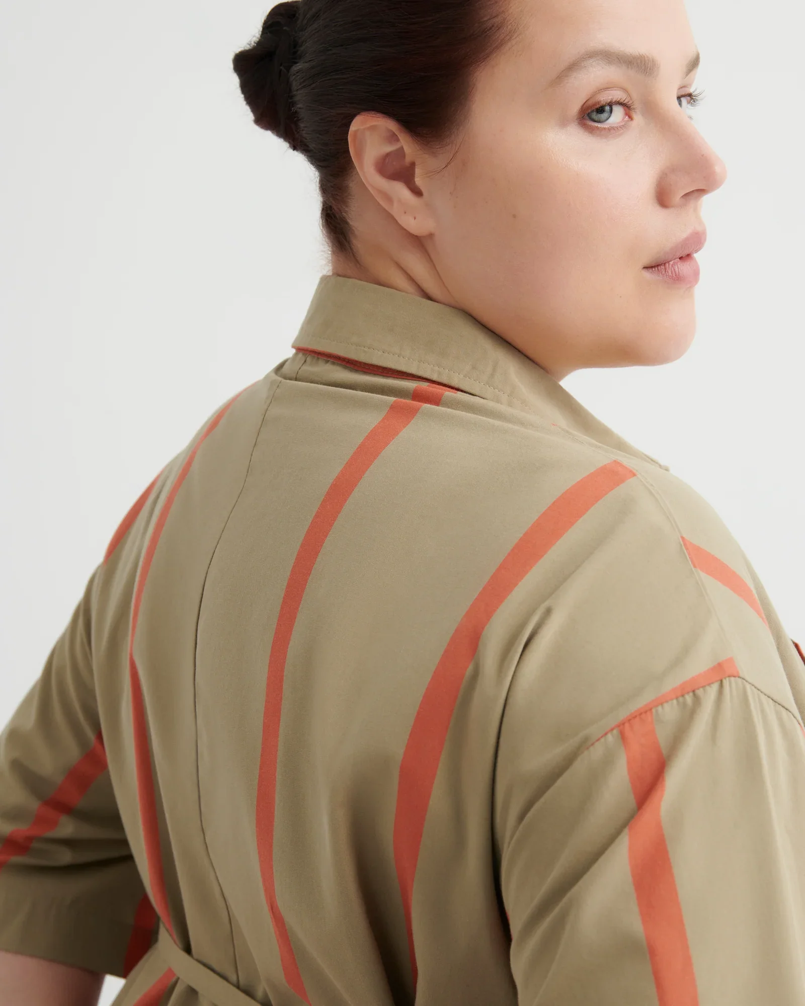 Kowtow_Balance_Dress_Nastutium_Stripe_Brown_Khaki_Orange_9.webp