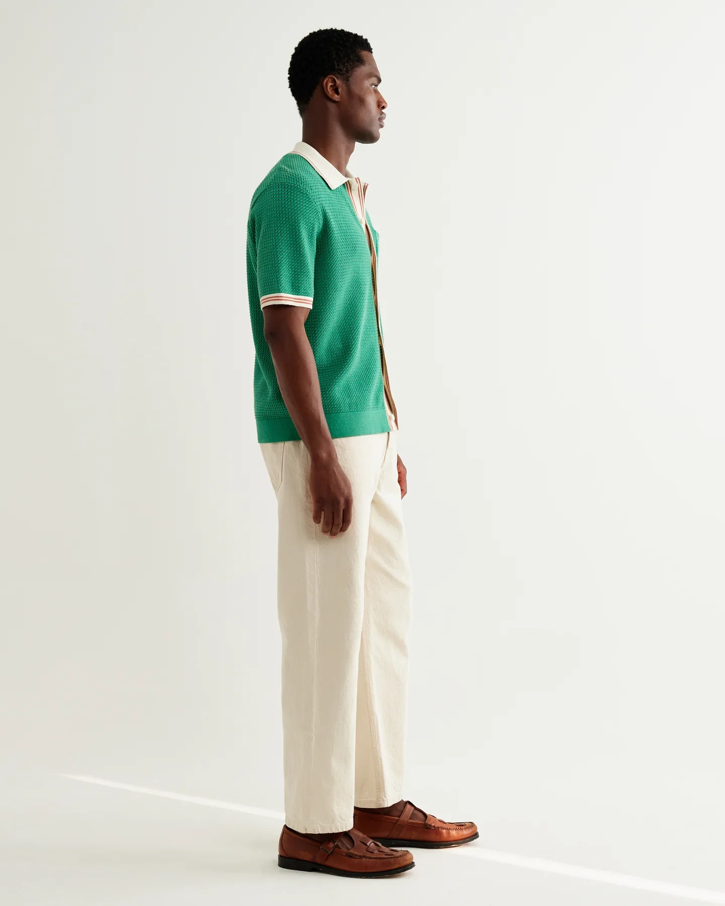 Wax_London_Belle_Polo_Shirt_Tipped_Pointelle_Green_7.webp