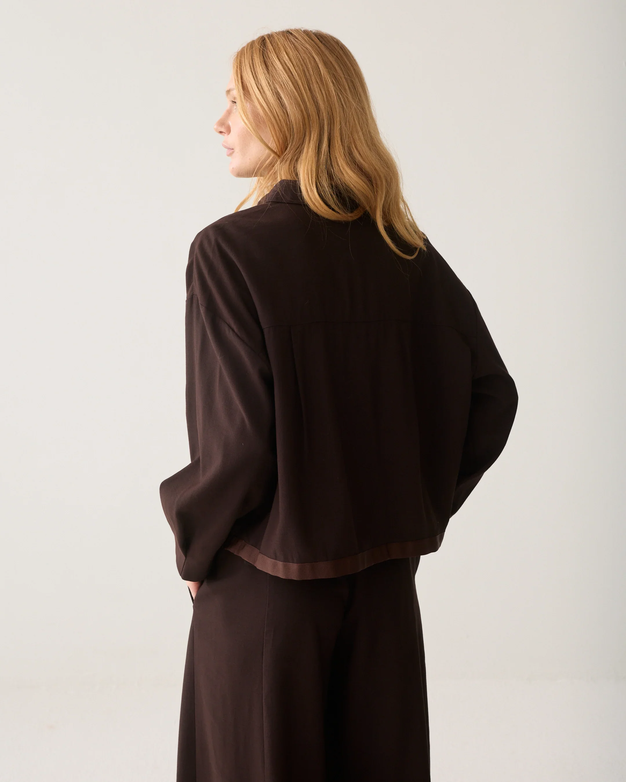 Summum_Blouse_with_Drawstring_Chocolate_Brown_Viscose_Twill_3.webp