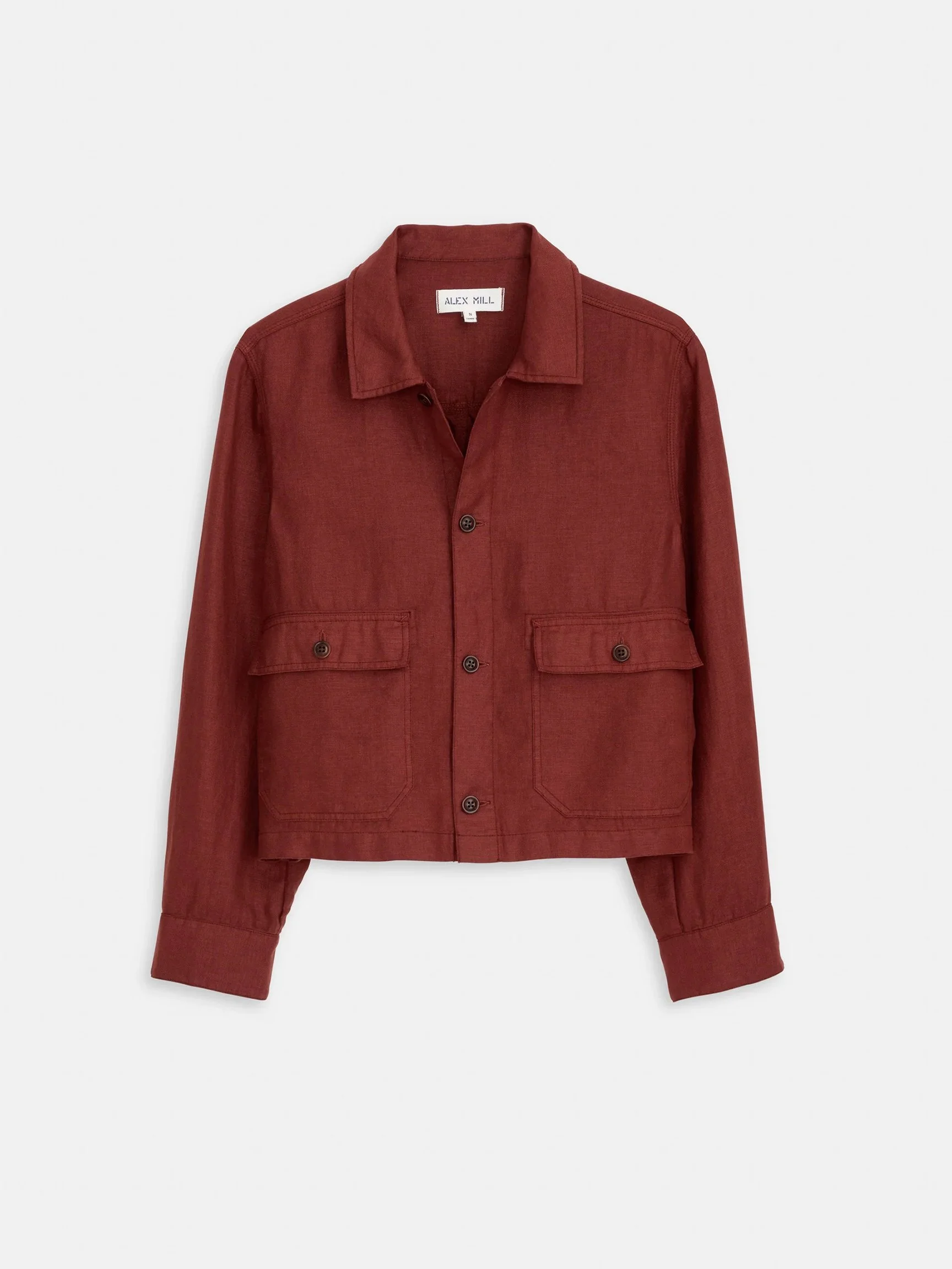 LINEN CROPPED CHORE JACKET【Mサイズ】 LINEN CROPPED CHORE JACKET Mサイズ