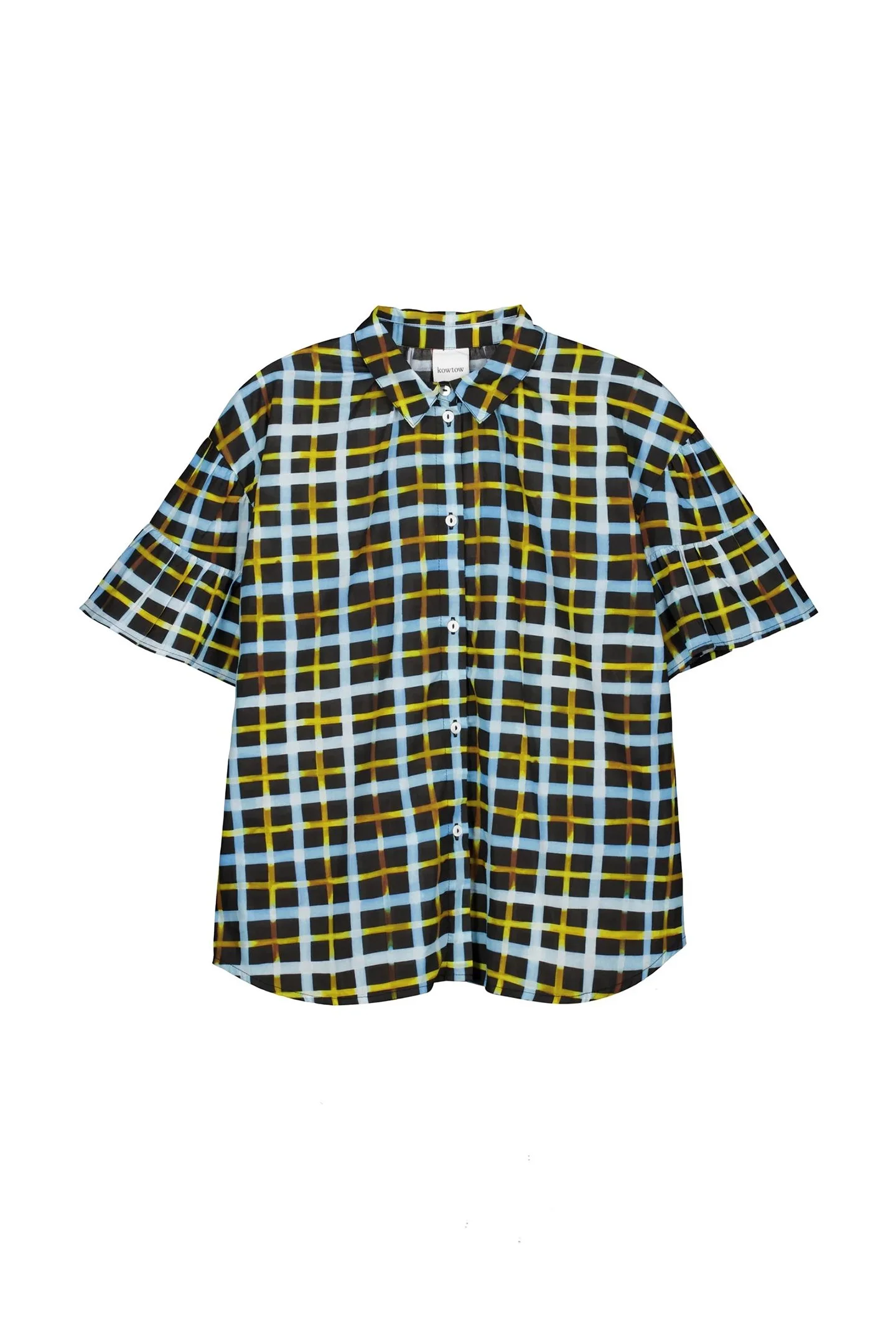Kowtow_Painterly_Blouse_Neon_Tartan_Plaid_7.jpg