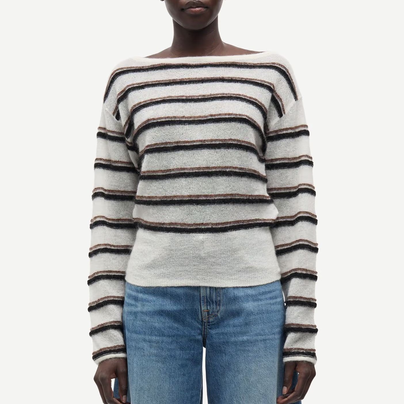 Samsoe_Sapoppie_LS_Top_Sweater_Egret_Stripe_Brown_Wool_Mohair_1a.jpeg