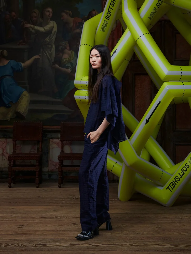 Henrik Vibskov Square Shirt Navy — Aggregate Supply
