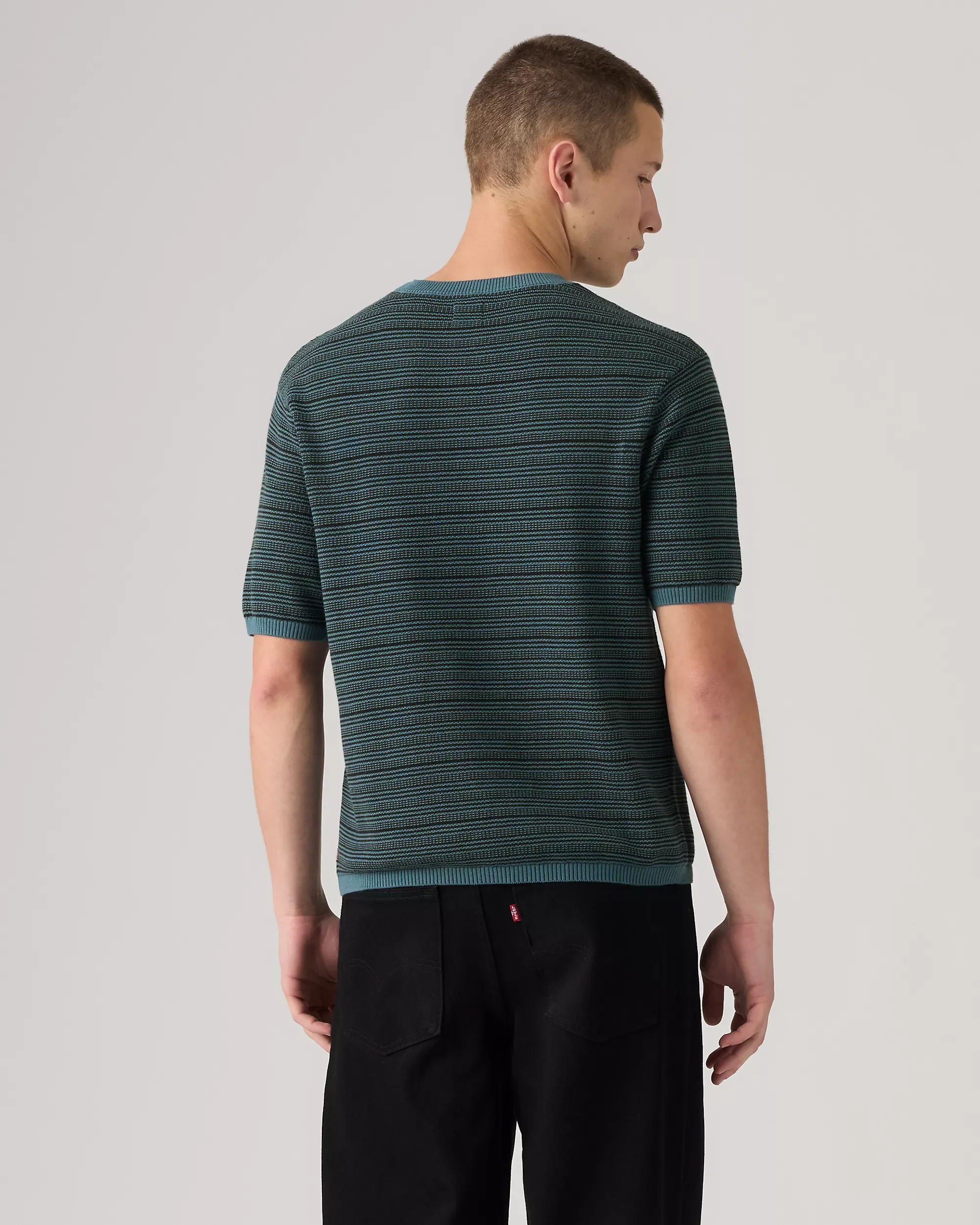 MT_003ZE-0002_Levi's_Ani_Short_Sleeve_Sweater_Tee_T-shirt_Textured_Stripe_Jet_Black_Blue_3.webp