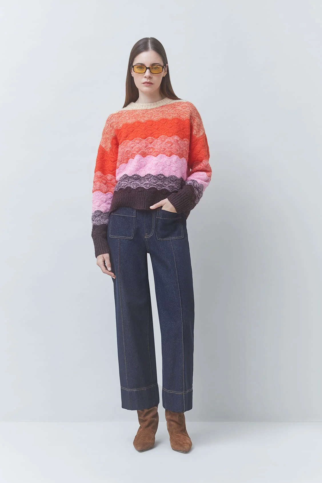 Suncoo_Panayo_Scalloped_Striped_Jumper_Sweater_Orange_3.jpg