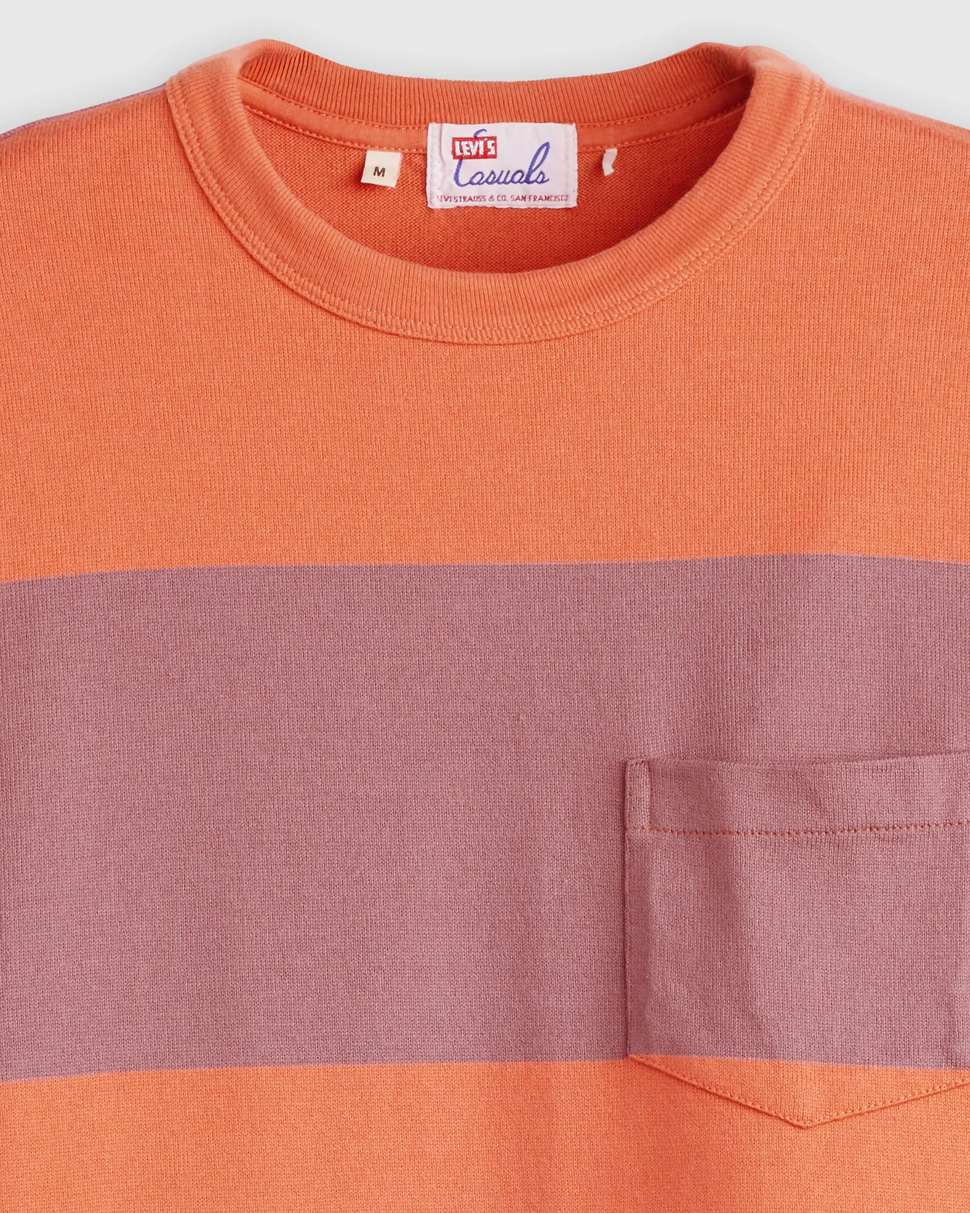 004T0-0001_GLO_CL_Levis_Vintage_Clothing_LVC_1960s_Casual_Tshirt_Ginger_Stripe_Red_Coral_Orange_Salmon_Pink_2.webp