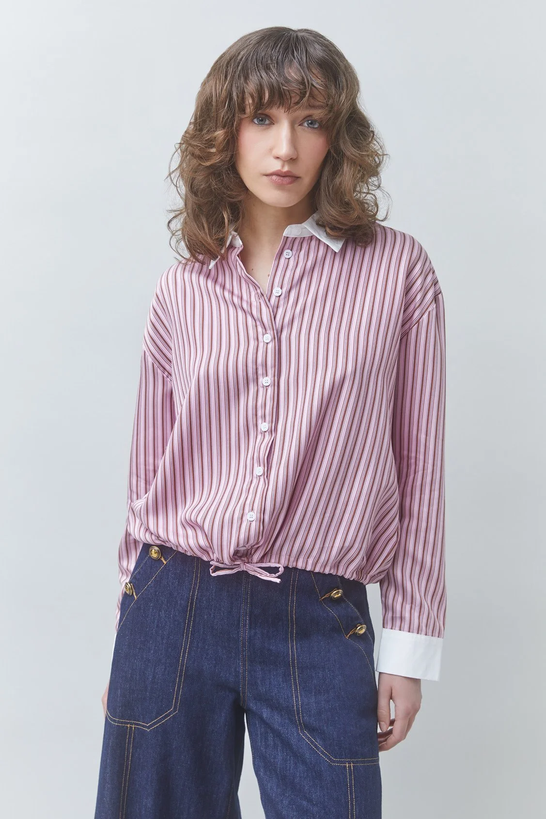 Suncoo_Lake_Two_Tone_Striped_Shirt_Blouse_Rose_Pink_2.jpg