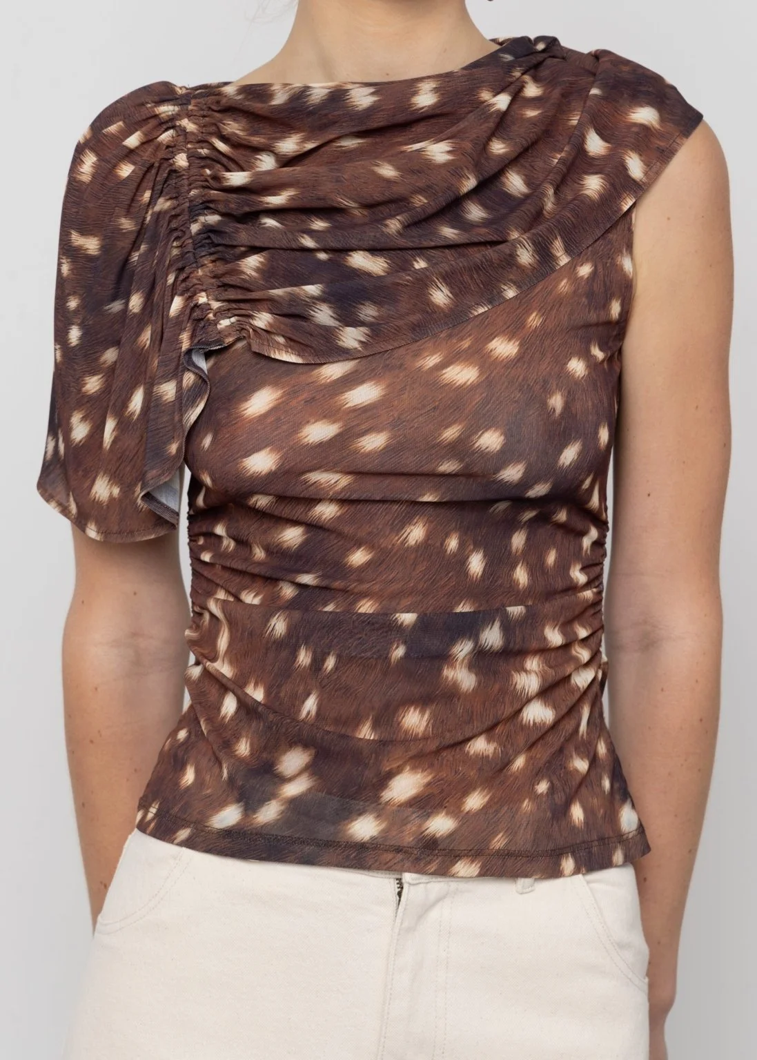 Esthe_Draped_Printed_Top_Deer_Print_Deerskin_Brown_5.jpg