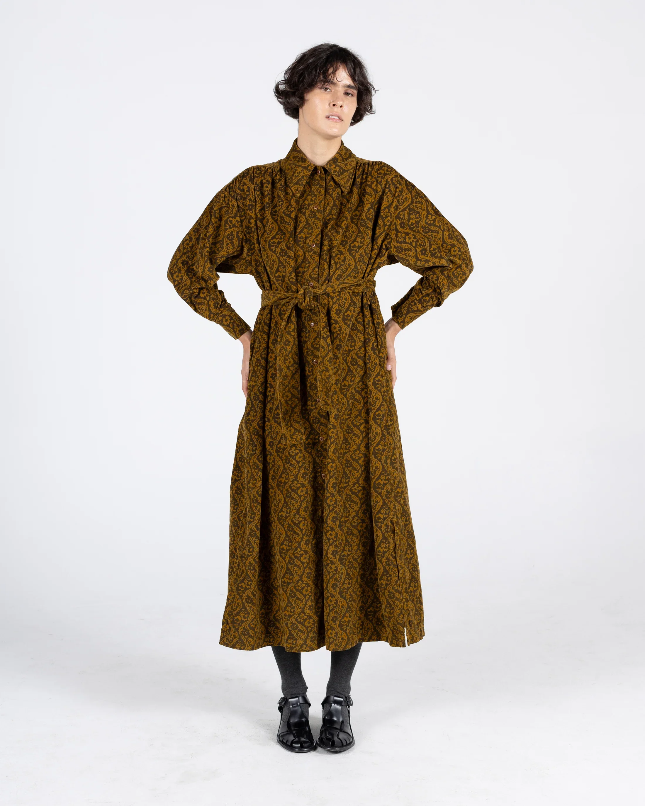 Samet_Talia_Maxi_Dress_Paisley_Cord_Corduroy_Mustard_Gold_Brown_1.webp