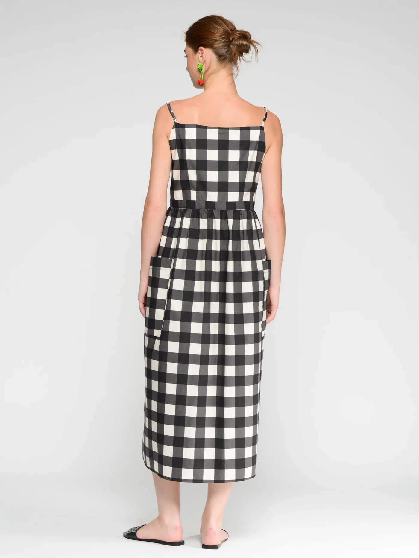 Vilagallo_Long_Midi_Dress_Black_White_Gingham_Vichy_Check_3.webp