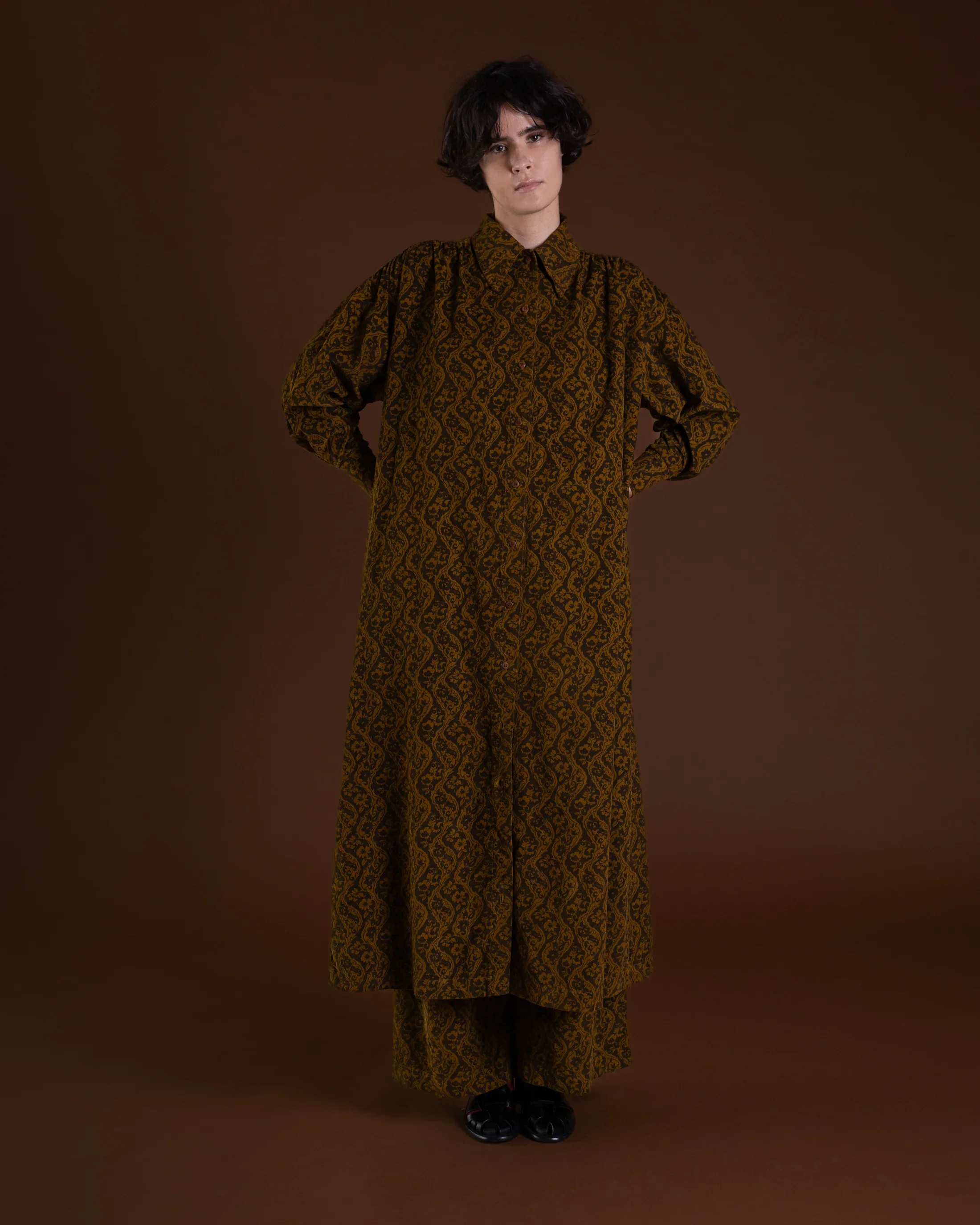 Samet_Talia_Maxi_Dress_Paisley_Cord_Corduroy_Mustard_Gold_Brown_7.webp
