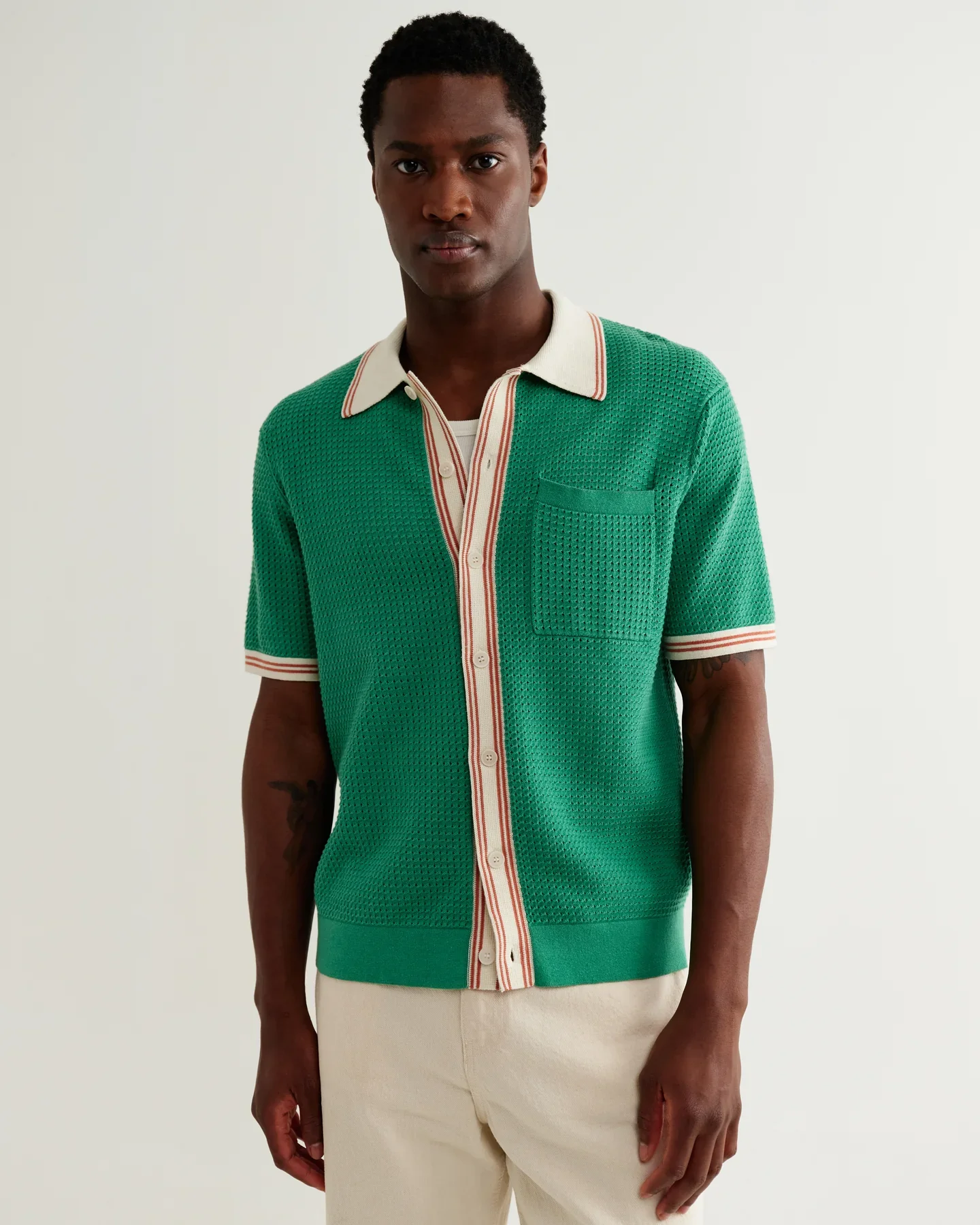 Wax_London_Belle_Polo_Shirt_Tipped_Pointelle_Green_4.webp