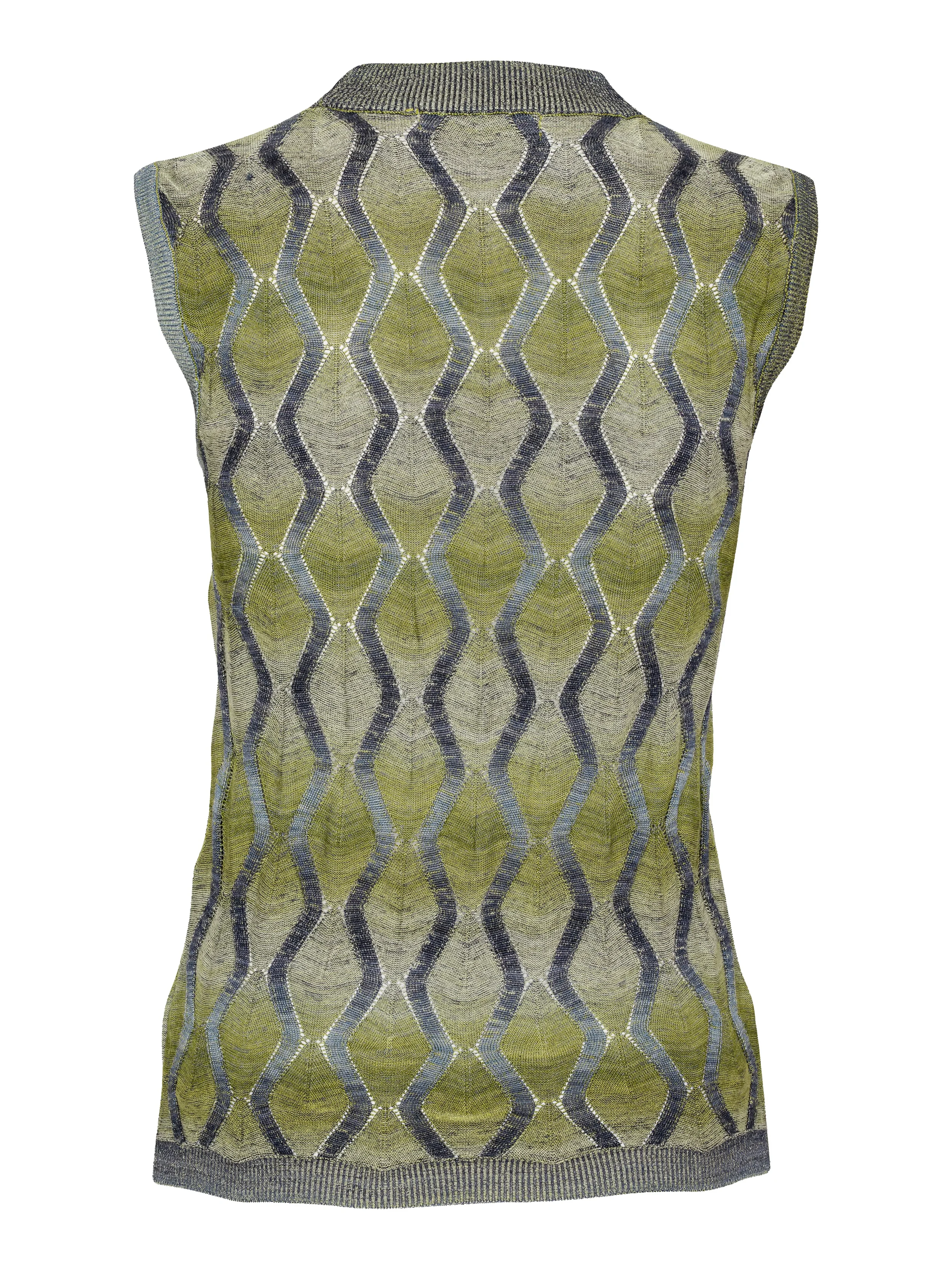 Henrik_Vibskov_Resonance_Top_Multi_Flame_Olive_Army_Green_Ombre_Tank_Sleeveless_Knit_3.webp