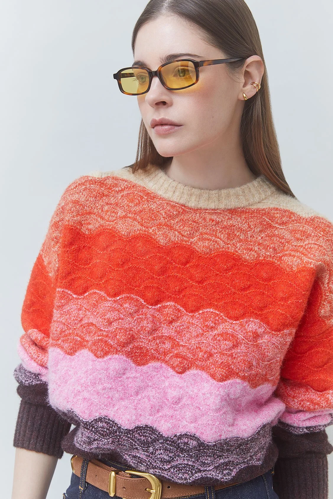 Suncoo_Panayo_Scalloped_Striped_Jumper_Sweater_Orange_2.jpg