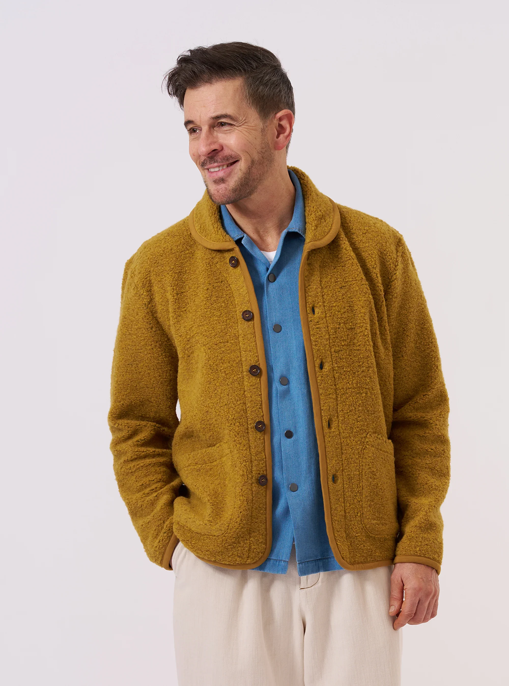 34716_Universal_Works_Lancaster_Jacket_Yellow_Alvar_Fleece_2.webp
