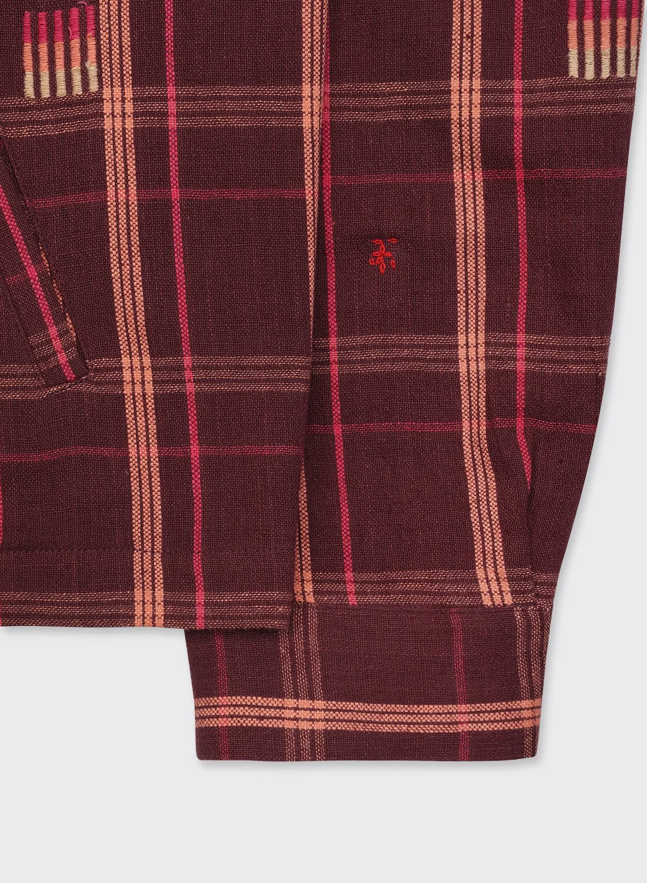Kardo_Stanley_Zip_Jacket_WW02_Handloom_Ikat_Cotton_Plum_Red_Burgundy_7.jpg