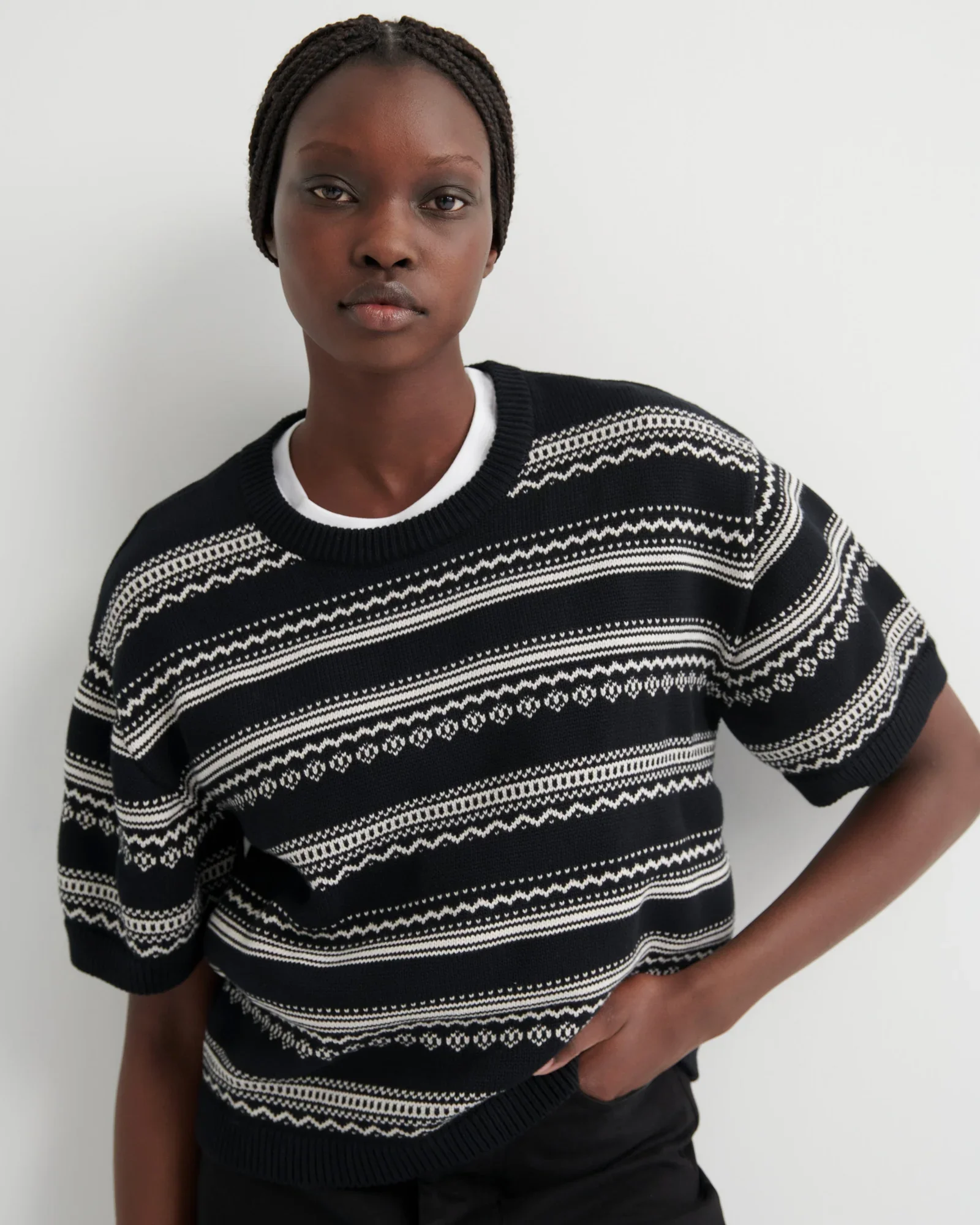 Kowtow_Jacques_Top_Black_Knit_Sweater_White_Stripe_1.webp