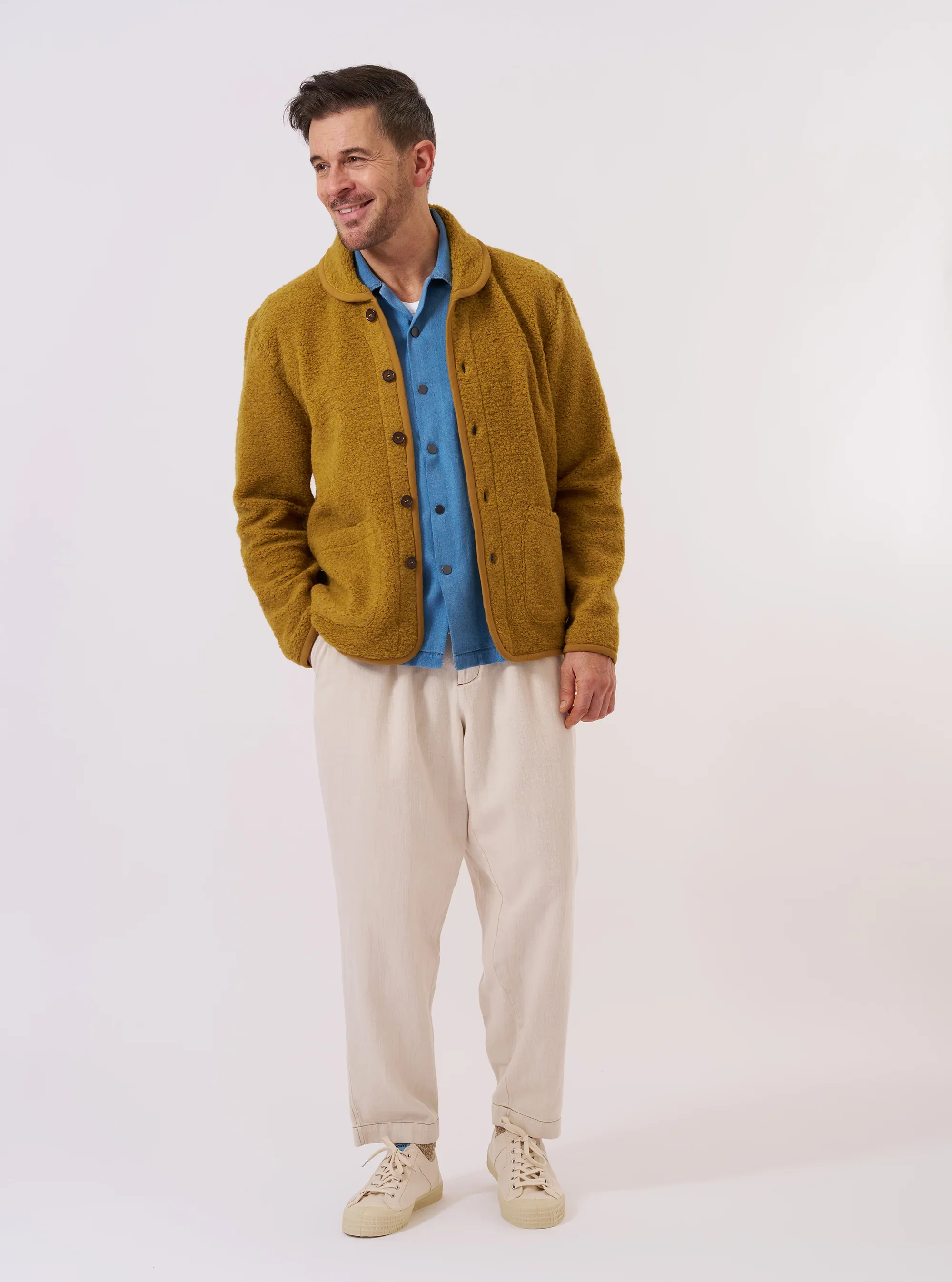 34716_Universal_Works_Lancaster_Jacket_Yellow_Alvar_Fleece_7.webp