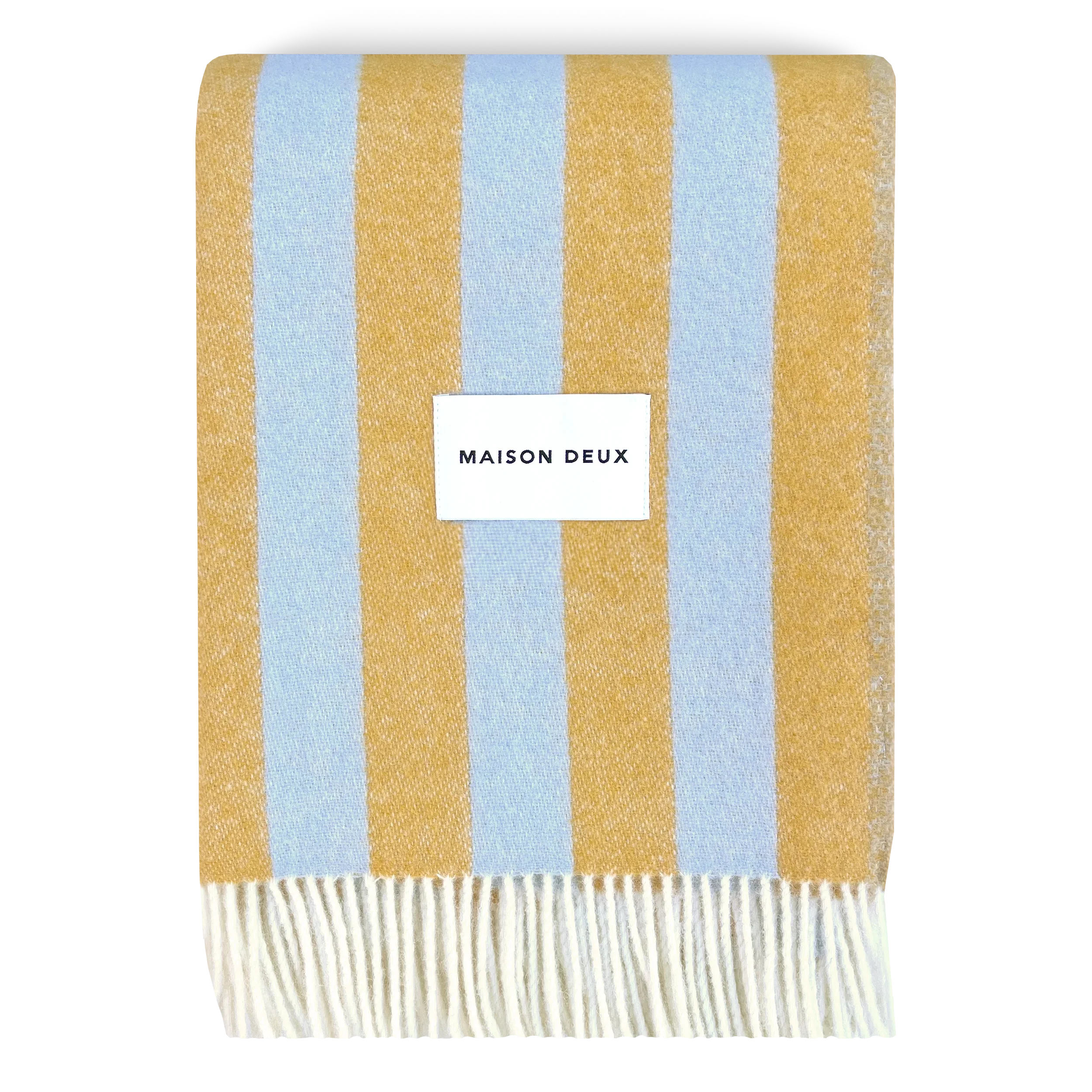 Maison_Deux_Candy_Wrap_Blanket_Stripe_Blue_Honey_Gold_1.webp